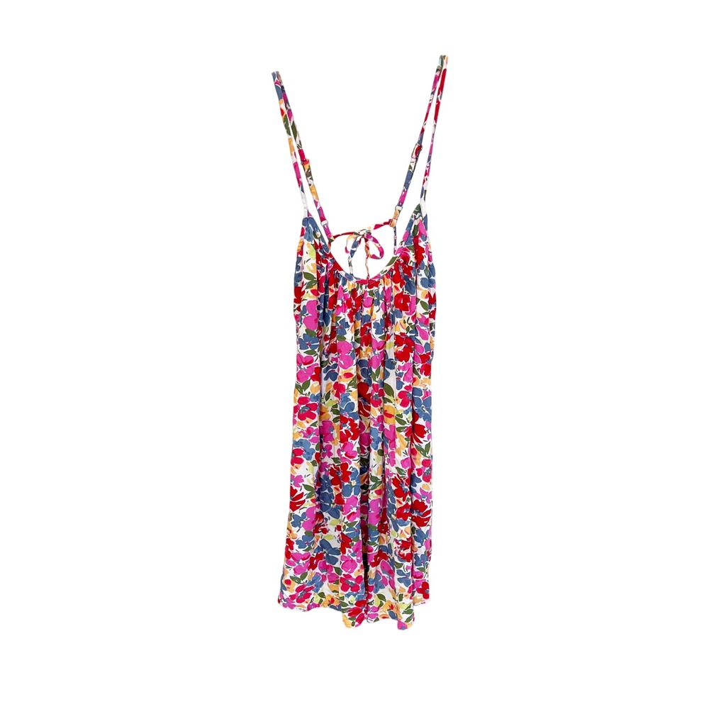 NEW Roxy Summer Adventures Floral Mini Dress Multicolor Beachy Boho Size Medium